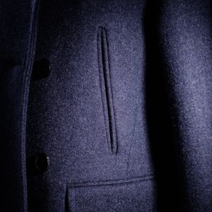 The Leith Pea Coat - Airforce Blue
