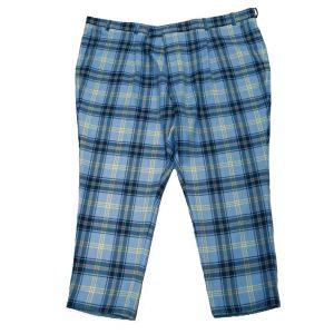 Straight Waistband Trousers in Bell of the Borders Tartan