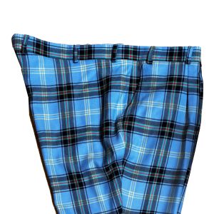 Straight Waistband Trousers in Bell of the Borders Tartan