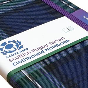 Scottish Rugby Tartan Commonplace Notebook by Kinloch Anderson Official Licensed Partner