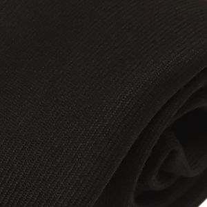 Black plain wool tie to tone with kilt