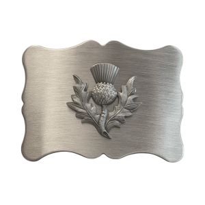 Thistle Design Buckle in Antique Finish
