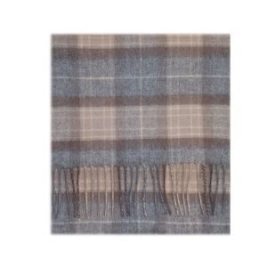 Cashmere Scarf in MacKeller Natural Tartan