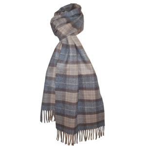 Cashmere Scarf in MacKeller Natural Tartan
