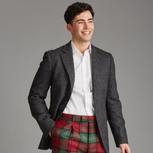 The Cairngorm Highland Jacket in Charcoal Grey Tweed