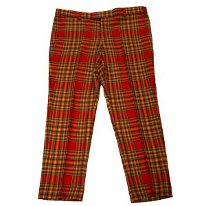 Straight Waistband Trousers in Chattan Ancient Tartan