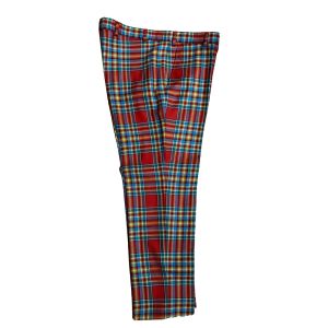 Straight Waistband Trousers in Chattan Ancient Tartan