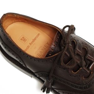 Joseph Cheaney X Kinloch Anderson Heritage Ghillie Day Brogues in Tuscan Brown Leather