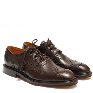 Joseph Cheaney X Kinloch Anderson Heritage Ghillie Day Brogues in Tuscan Brown Leather