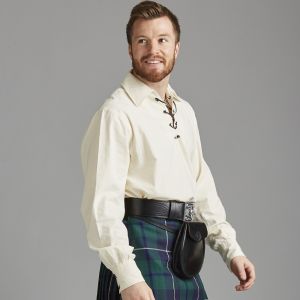 Jacobite shirt 100% cotton in ecru