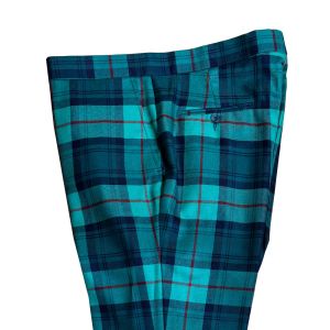 Straight Waistband Trousers in Cranston Modern Tartan