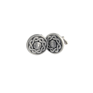Targe Cufflinks in Matt Pewter