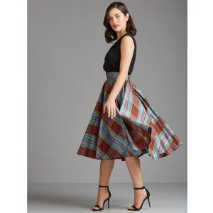 Dancing Daisy full circle 100% pure silk skirt in Anderson Tartan Made to Order