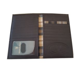 Man's Leather Dress Wallet with Kinloch Anderson Check