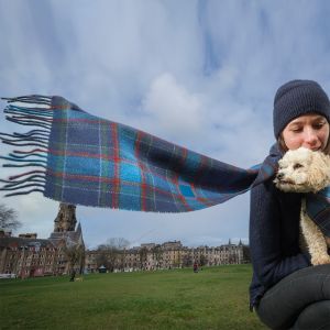 Lambswool Scarf in The Eric Liddell Tartan