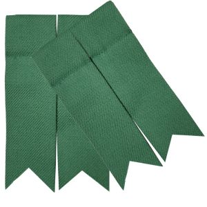 FOS Green Garter Flashes to tone with kilt