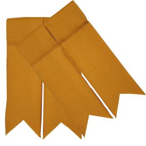 Yellow Garter Flashes to tone with kilt