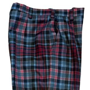 Ladies Trousers in Gordon Red Weathered Tartan.