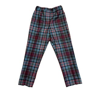 Ladies Trousers in Gordon Red Weathered Tartan.