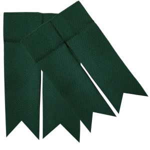 Green Ancient Garter Flashes to tone with kilt
