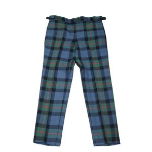 Straight Waistband Trousers in Gunn Ancient Tartan