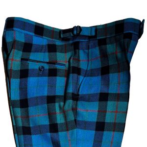 Straight Waistband Trousers in Gunn Ancient Tartan