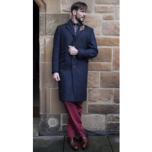 The Hislop Overcoat - Dark Navy