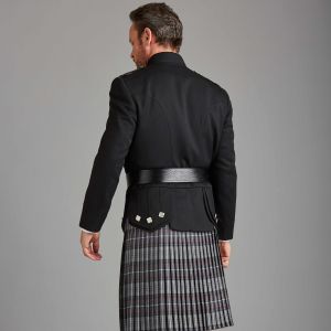 Kenmore Doublet in Black Barathea