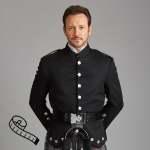 Kenmore Doublet in Black Barathea made to order
