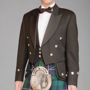 Regulation Doublet and Vest in Black Barathea