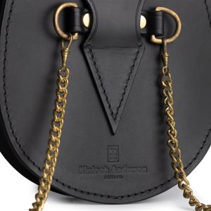Italian Leather Day Sporran - Mackenzie Leather x Kinloch Anderson - Black