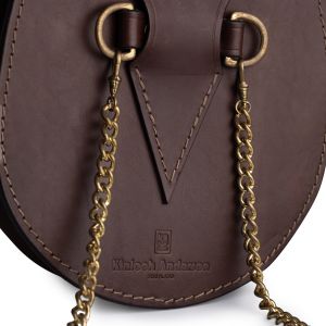 Italian Leather Day Sporran - Mackenzie Leather x Kinloch Anderson - Chestnut Brown