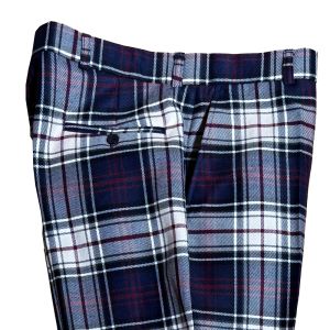 Straight Waistband Trousers in Kinloch Anderson Dress Tartan