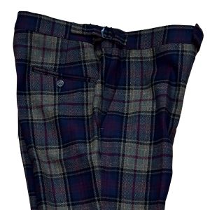 Straight Waistband Trousers in Kinloch Anderson Tartan
