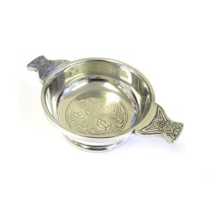 Kells Design Quaich in Pewter Large - 11.5 cms (4.5")