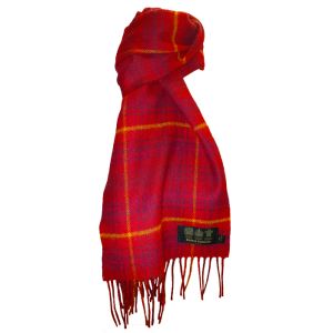 Lambswool Scarf in Kinloch Anderson Rowanberry Tartan