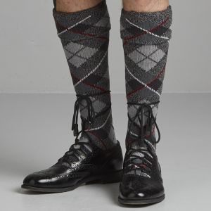 Tartan Kilt Hose Hand Knitted
