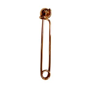 Bead End Kilt Pin in Sterling Silver with Rose Gold Plate