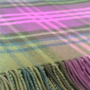 Lambswool Throw in Kinloch Anderson Heather Tartan
