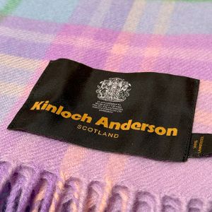Lambswool Throw in Kinloch Anderson Romance Tartan