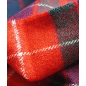 Lambswool Scarf in Fraser Red Tartan