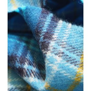 Lambswool Scarf in Kinloch Anderson Blue Loch Tartan