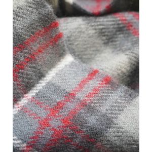 Lambswool Scarf in Kinloch Anderson Castle Grey Tartan