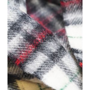 Lambswool Scarf in Panda Tartan - Reduced to Clear