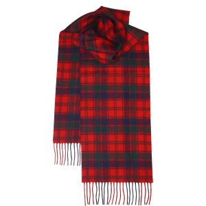 Robertson Red Modern Lambswool Tartan Scarf