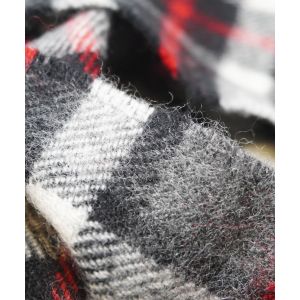 Lambswool Scarf in Thompson Grey Tartan