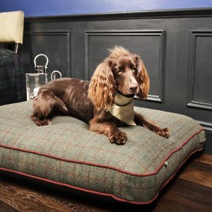 Large Dog Bed in Tweed - Made to Order