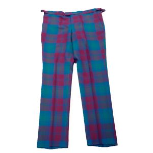Straight Waistband Trousers in Lindsay Ancient Tartan