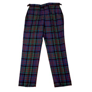 Straight Waistband Trousers in Macdonald of Clanranald Ancient Tartan
