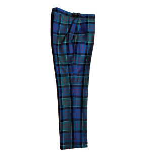 Straight Waistband Trousers in Macdonald of Clanranald Ancient Tartan